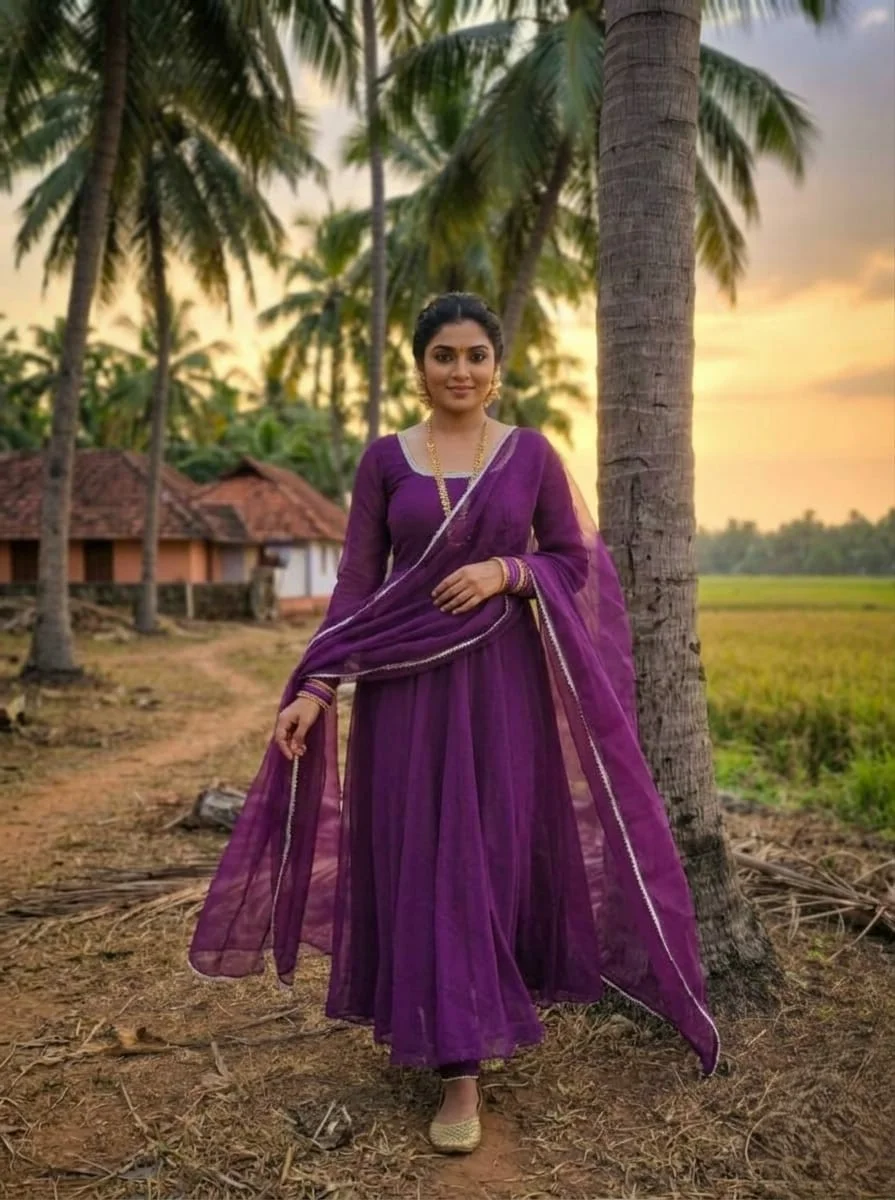 Fox Georget Gown with dupatta